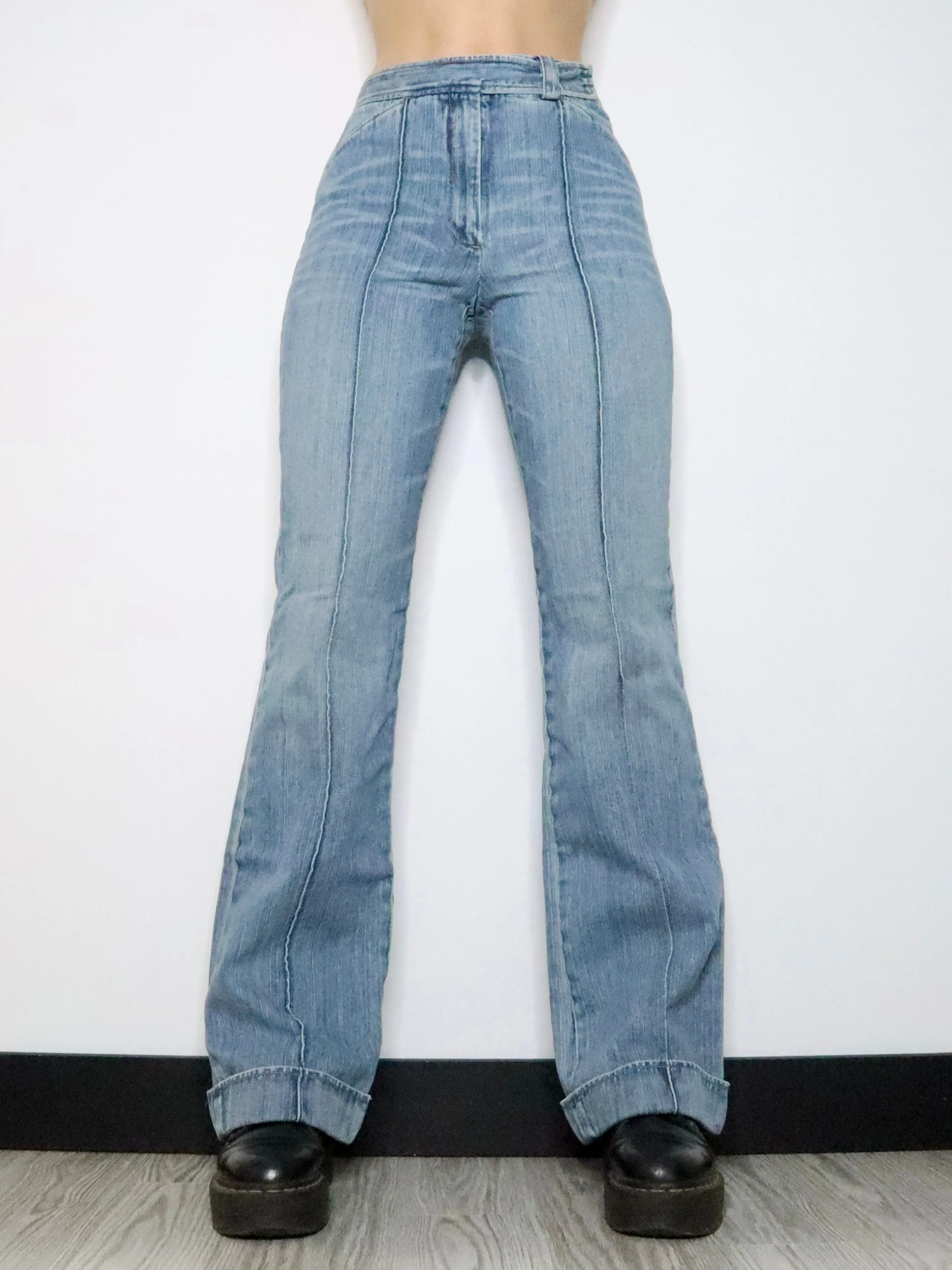 DKNY High Waisted Flare Jeans