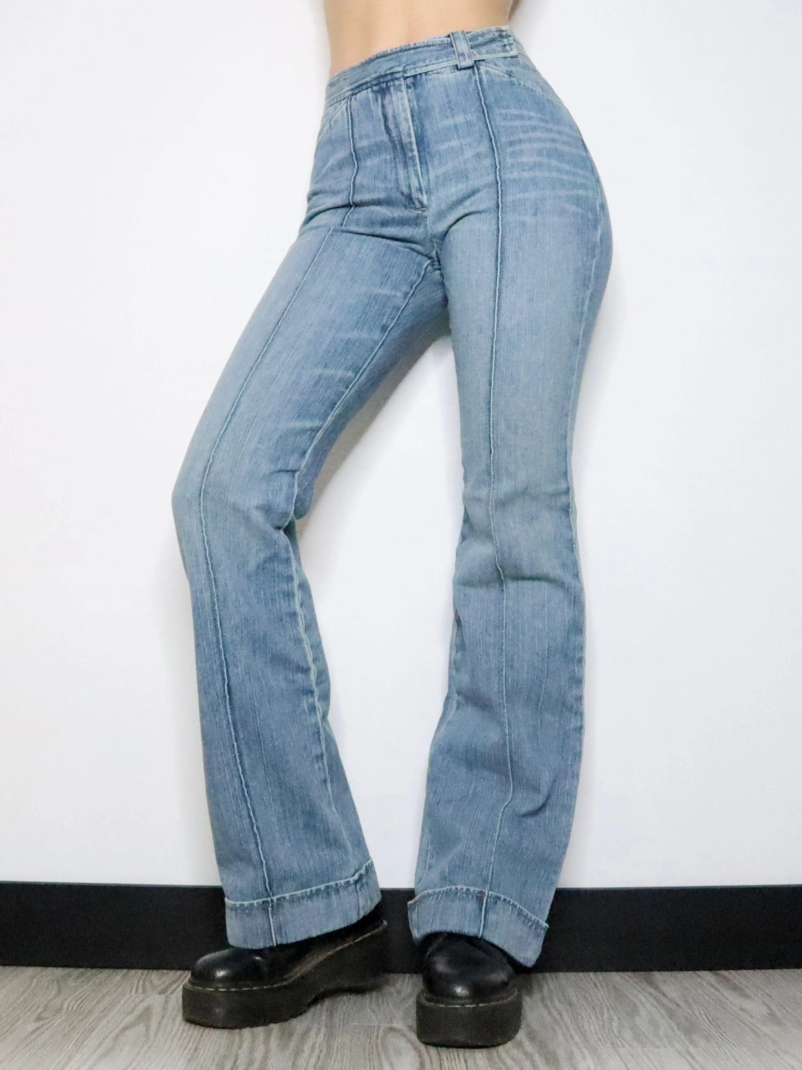 DKNY High Waisted Flare Jeans