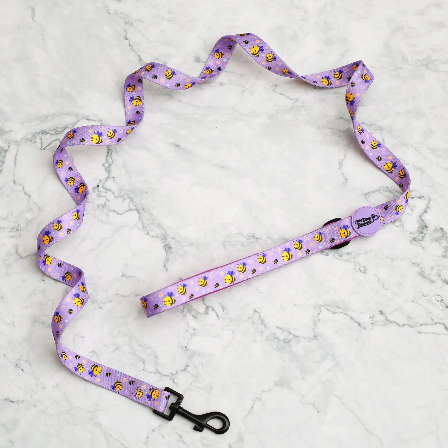 Dog Lead -Don't Worry, Bee Happy