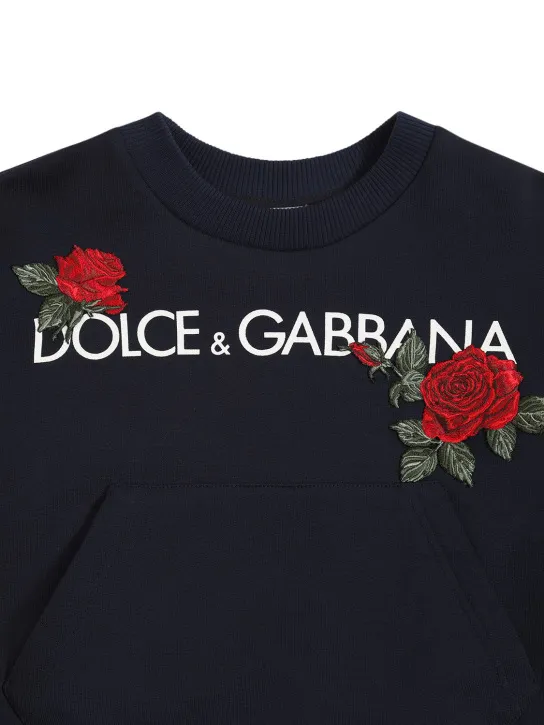 Dolce&amp;Gabbana   Logo print cotton sweatshirt 