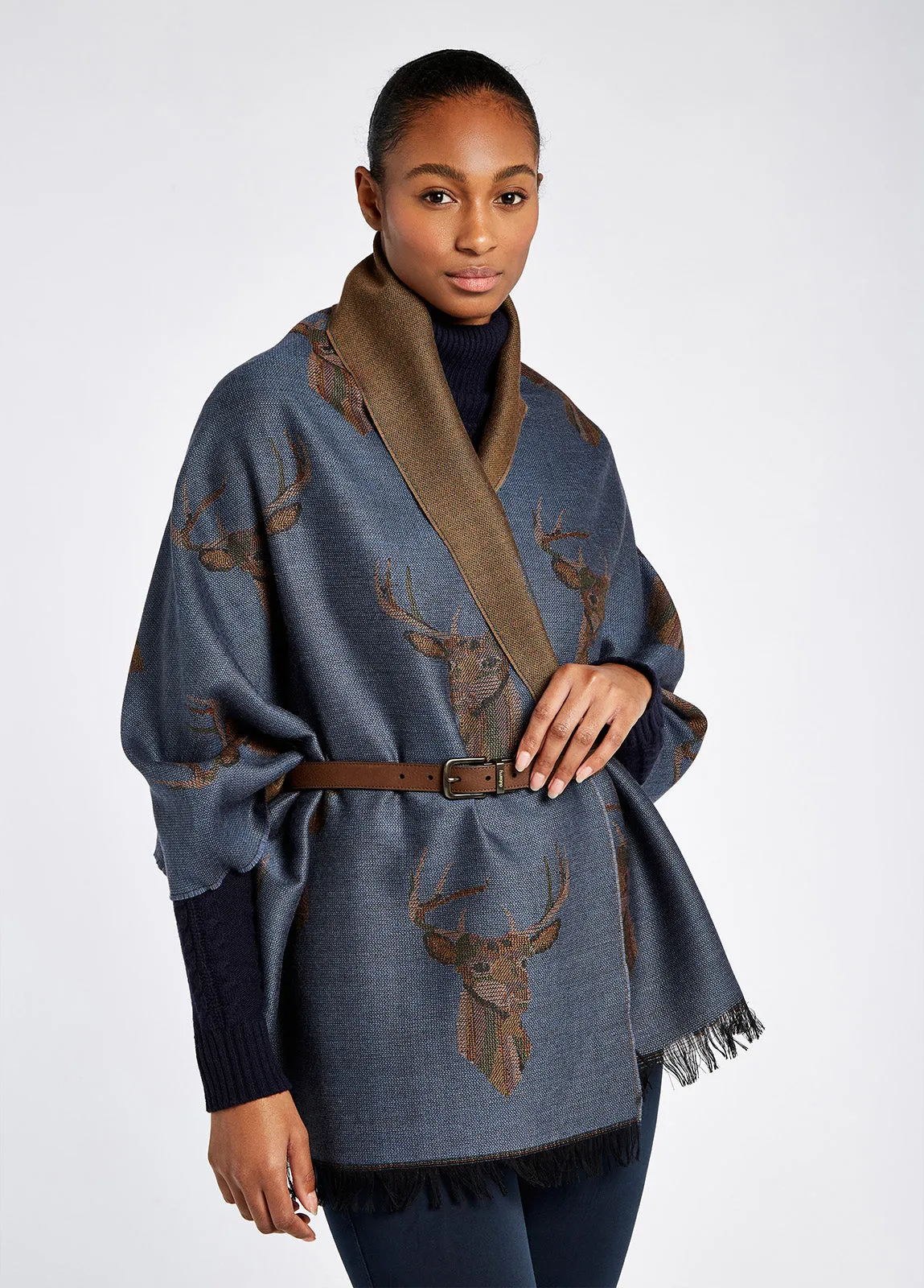 Dubarry Heatherbell Stole - Indigo