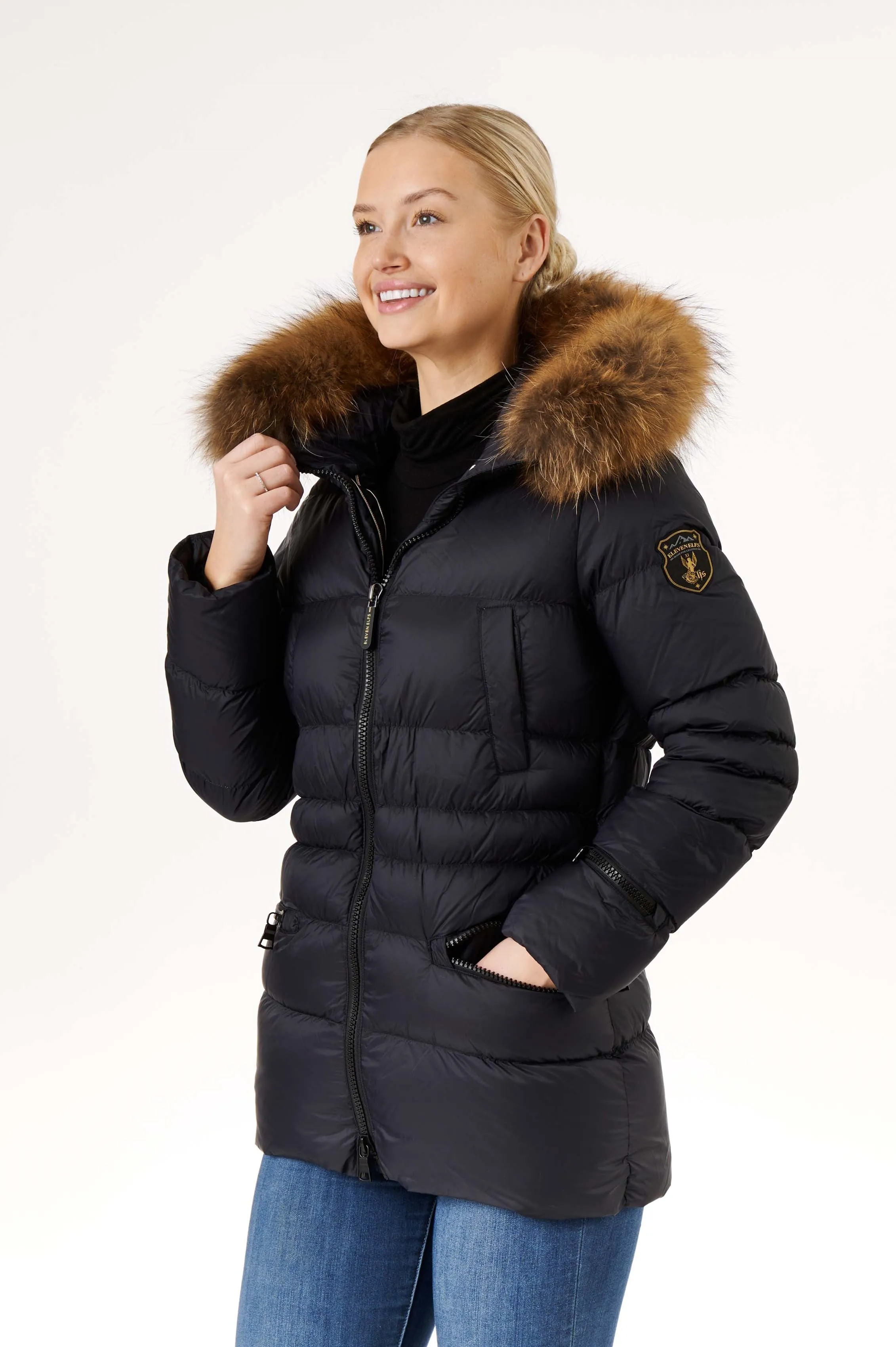 Earth Spirit Long Down Jacket | Black