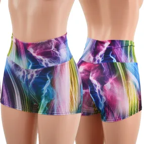 Electric Slide High Waist Shorts READY to SHIP
