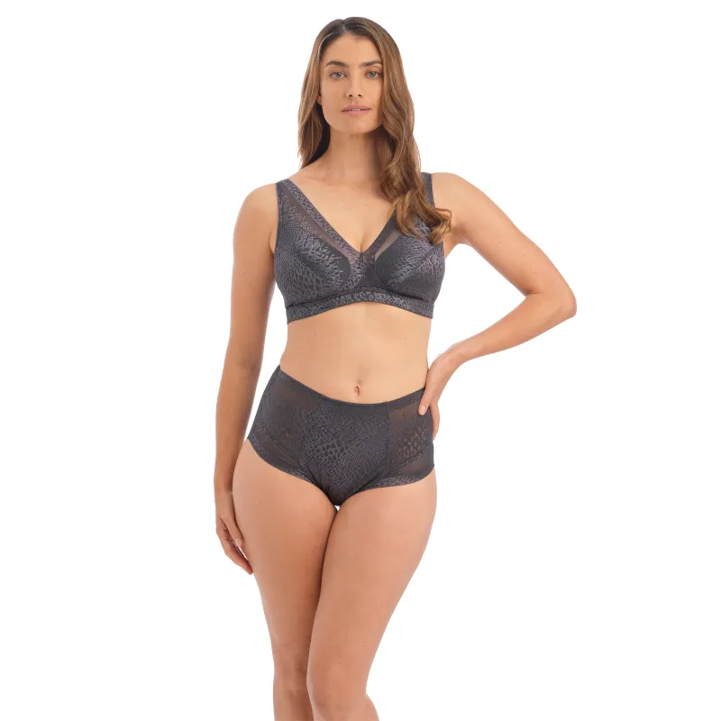 Envisage High Waist Brief Slate Grey - Fantasie