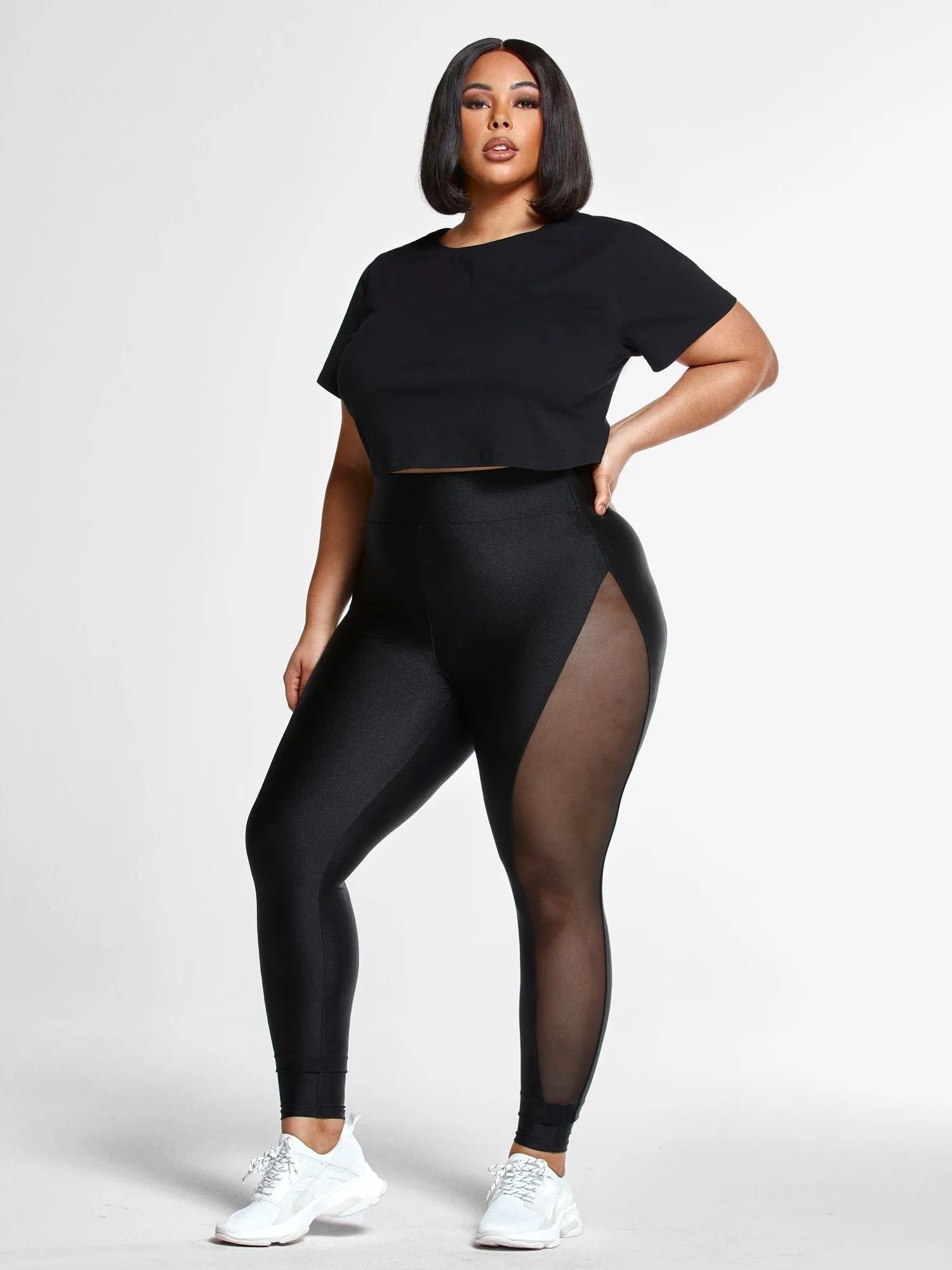 Fashion To Figure - Kali Mesh Side Leggings