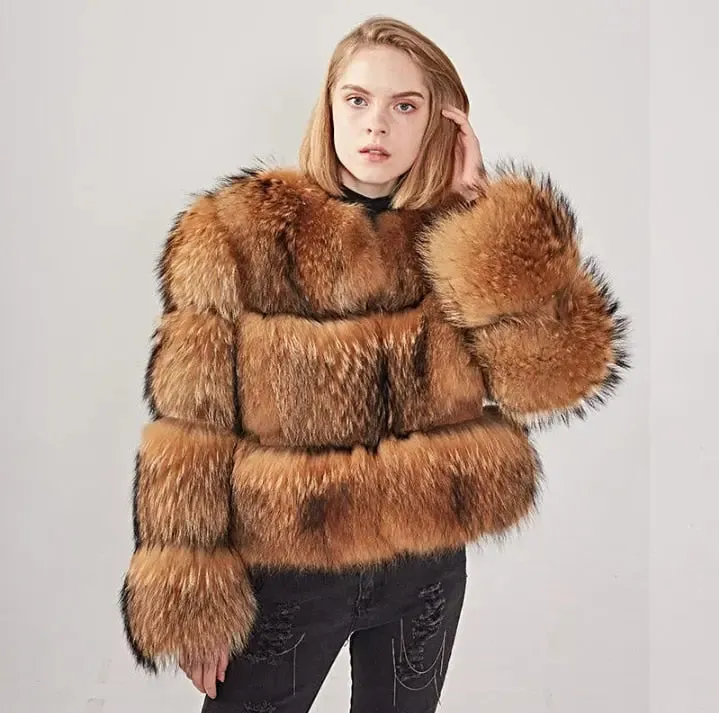 Faux Fur Thick Cropped Jacket