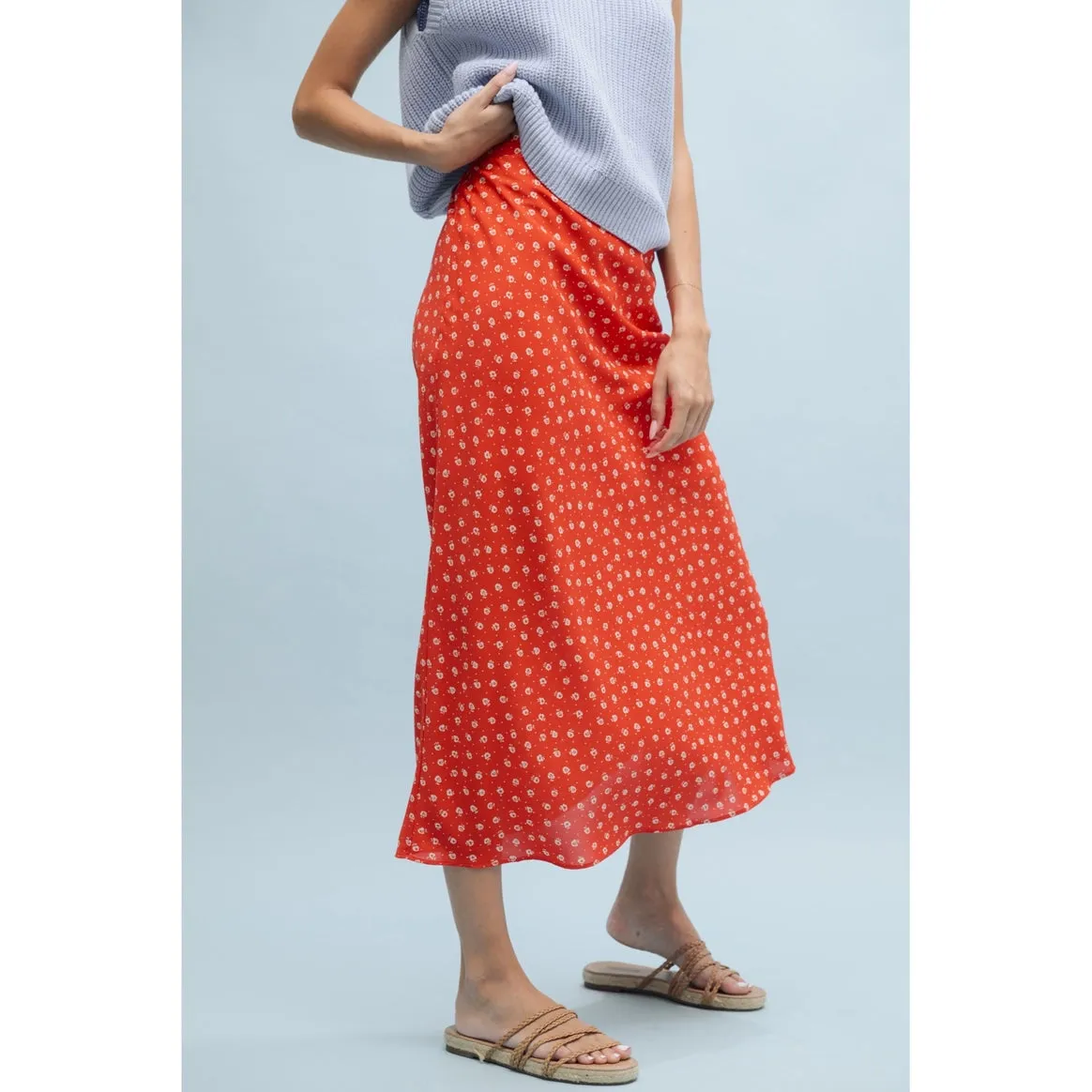 Floral Midi Skirt