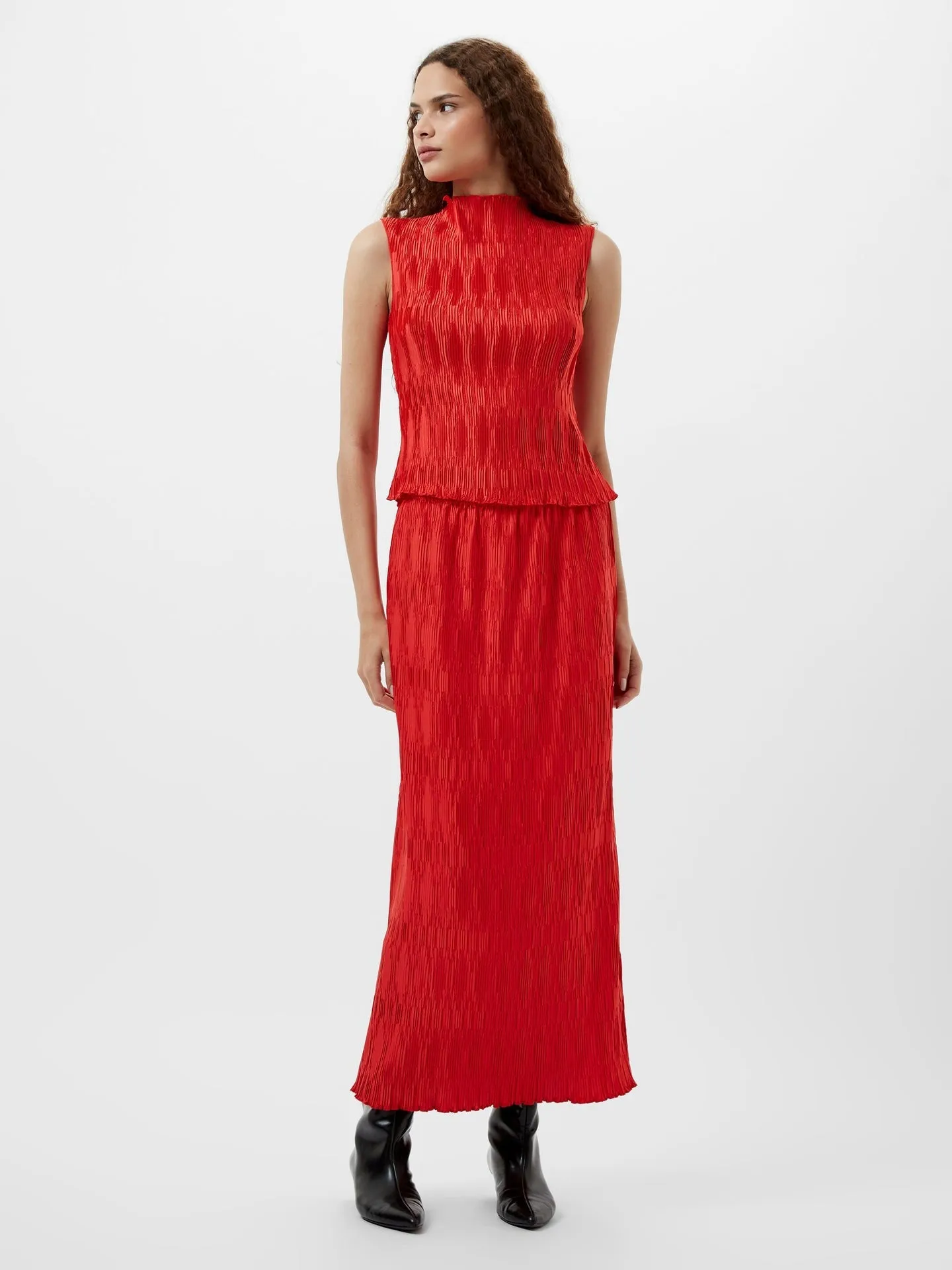French Connection Moira Pleated Sleeveless Top