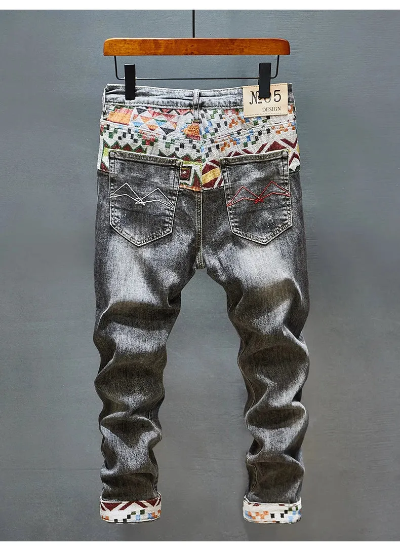 GeoStitch High-End Slim Fit Jeans