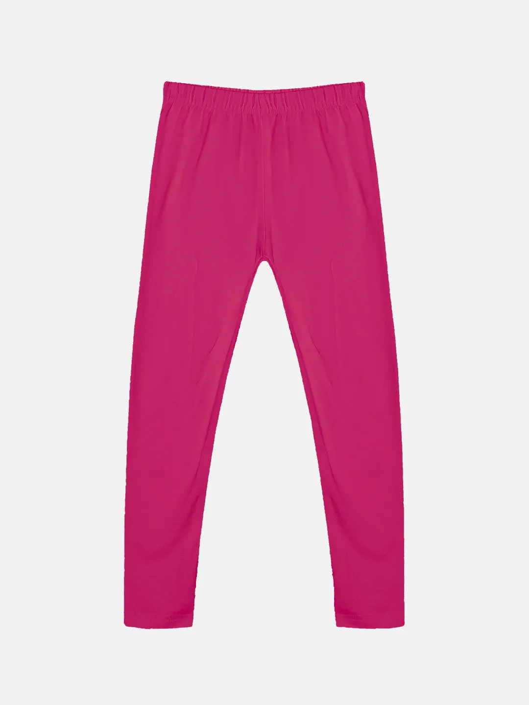Girls Solid Leggings Pack of 2
