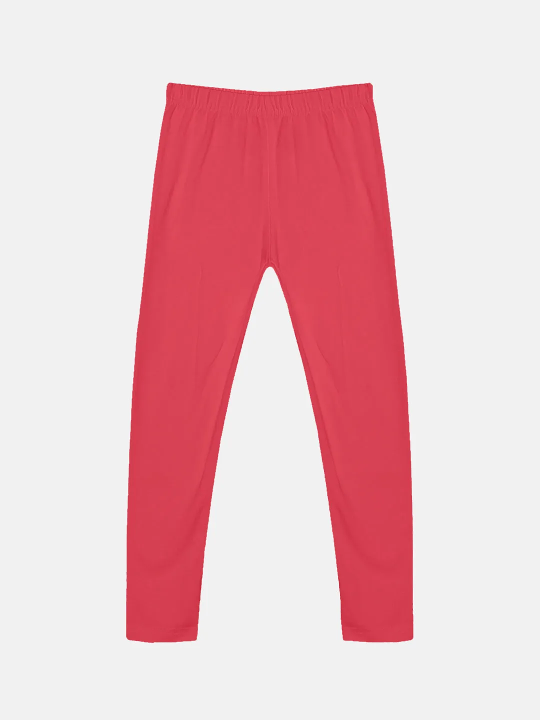 Girls Solid Leggings Pack of 2
