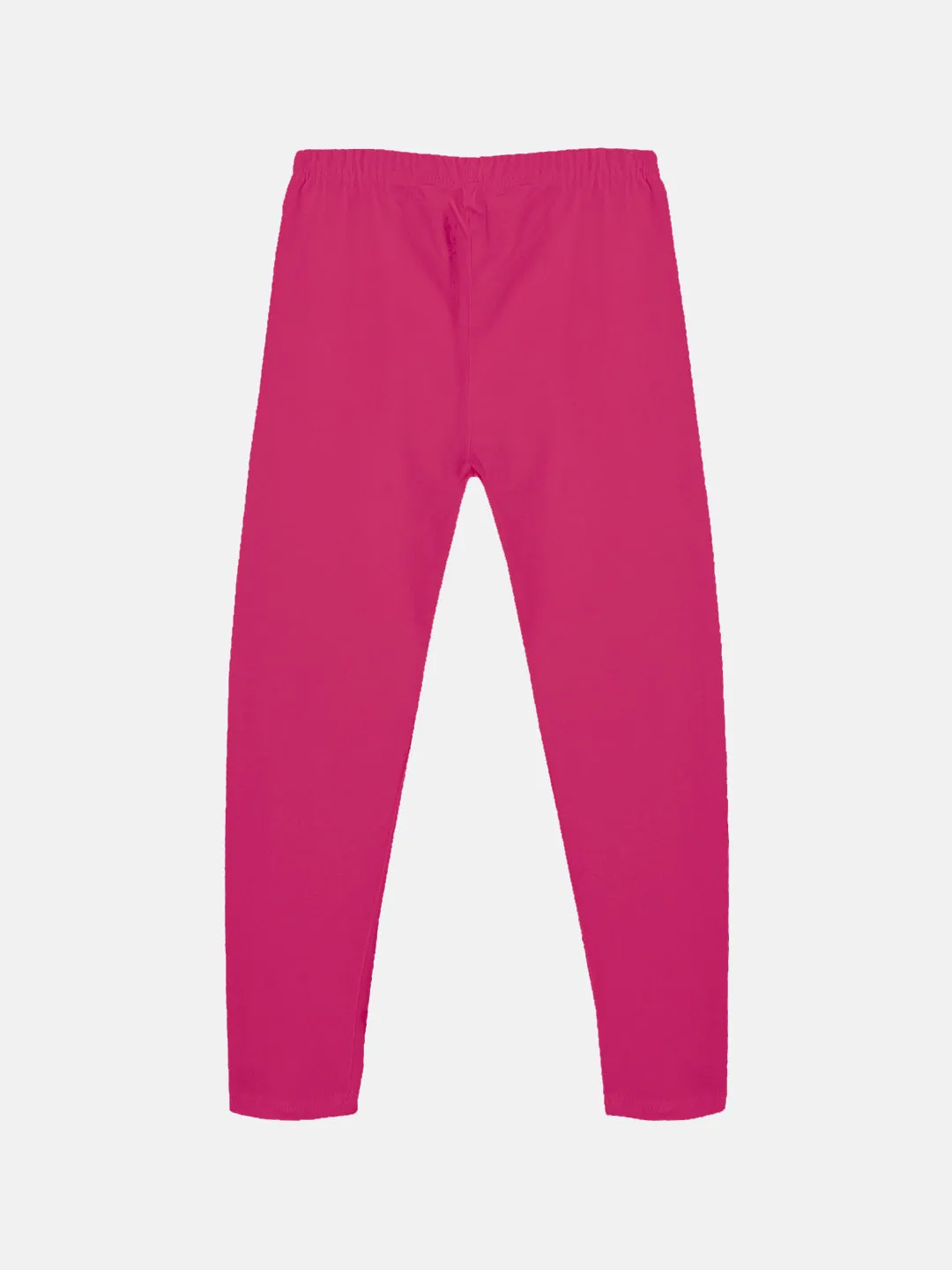 Girls Solid Leggings Pack of 2
