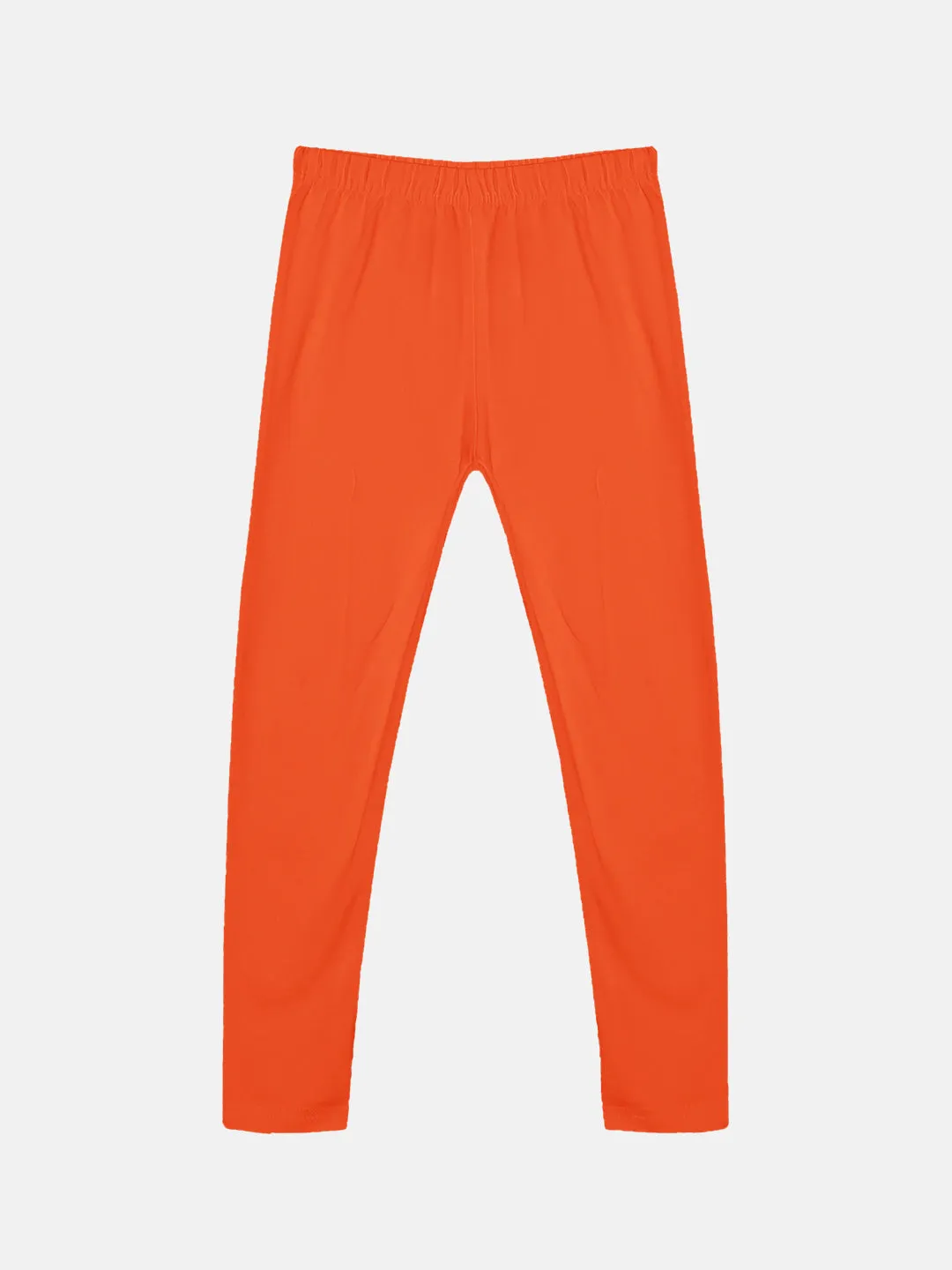 Girls Solid Leggings Pack of 2
