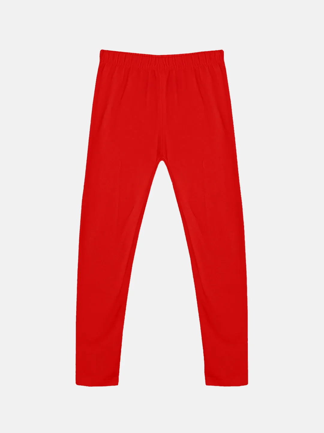 Girls Solid Leggings Pack of 2