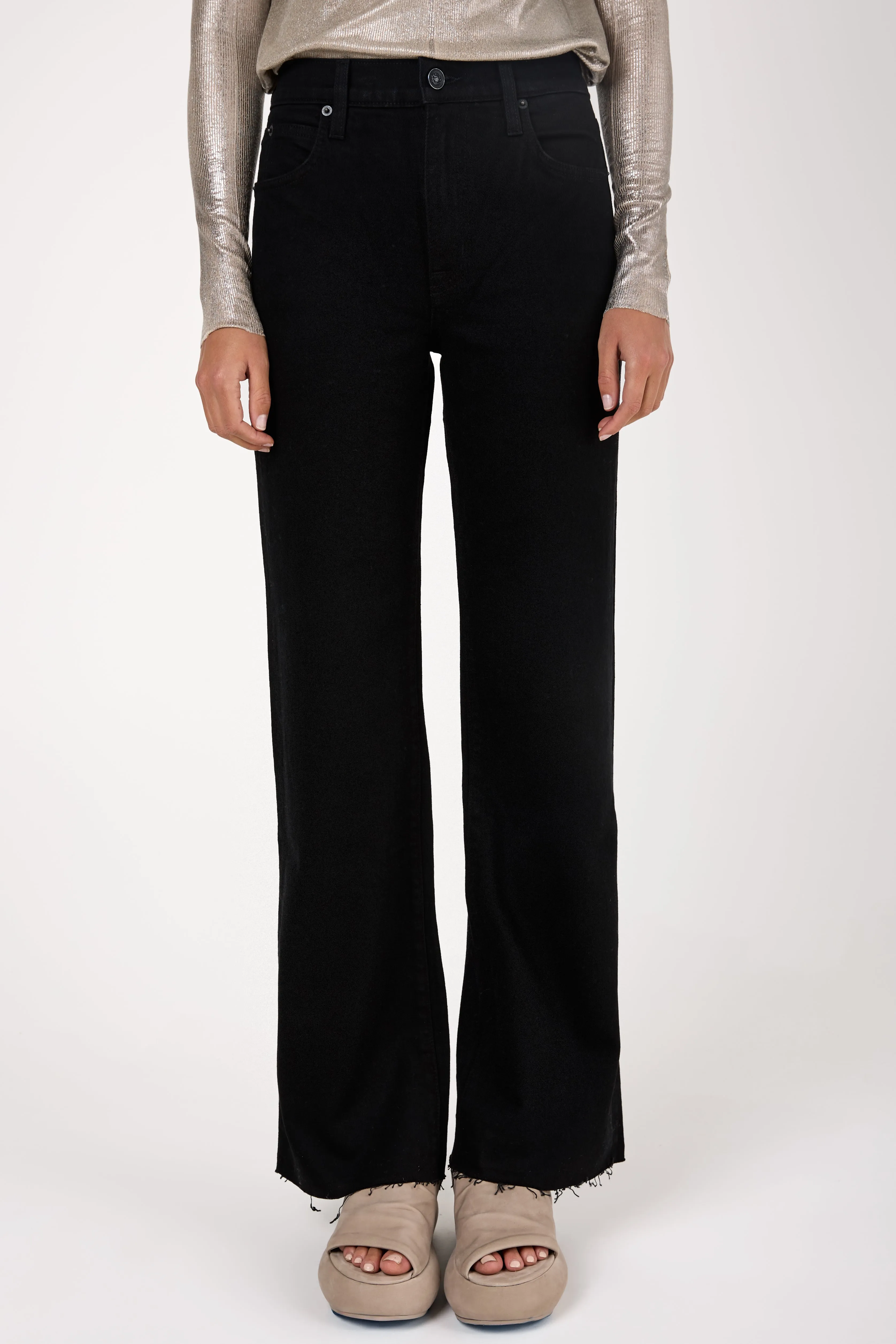 Grace High Waist Jean in Jet Black