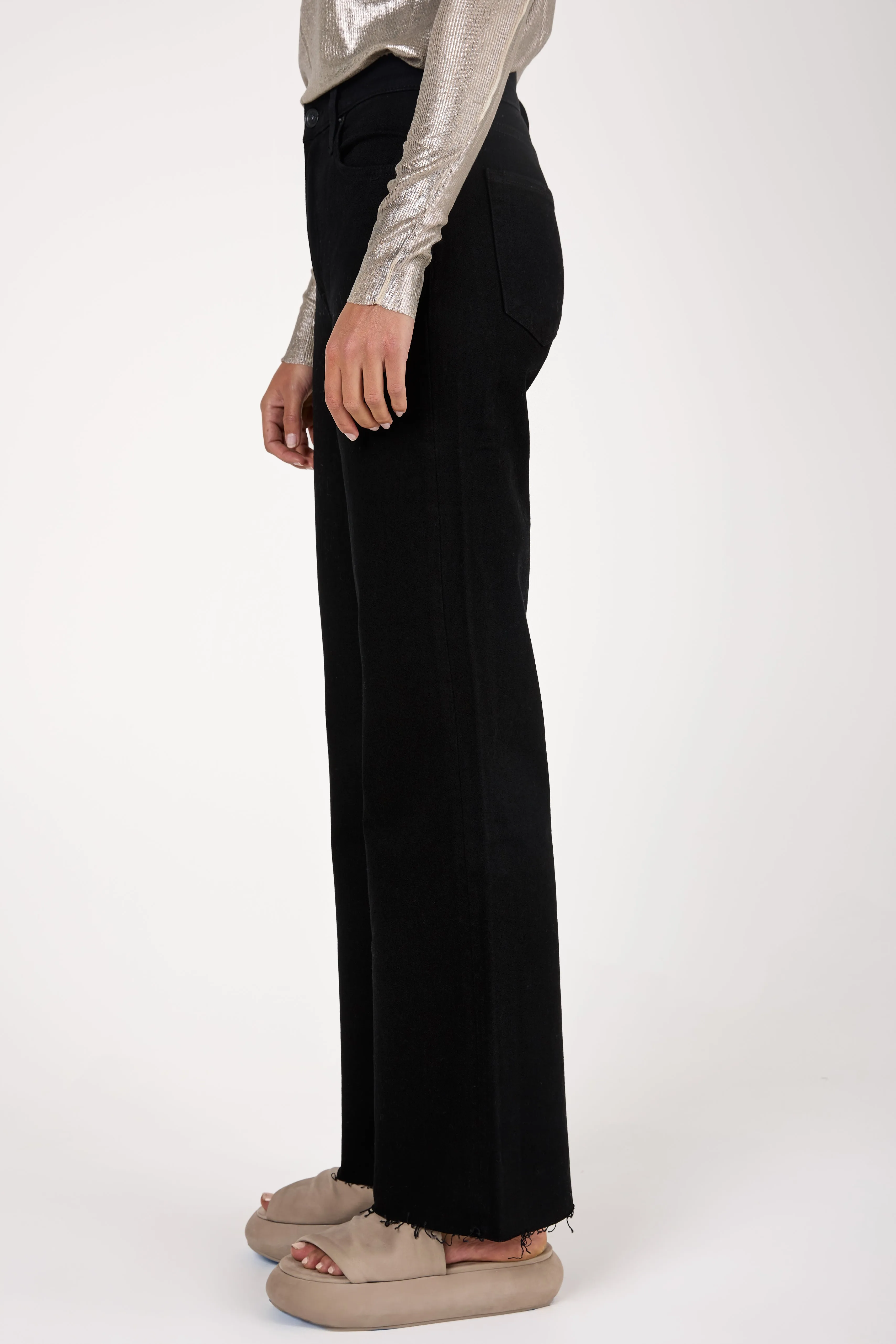 Grace High Waist Jean in Jet Black