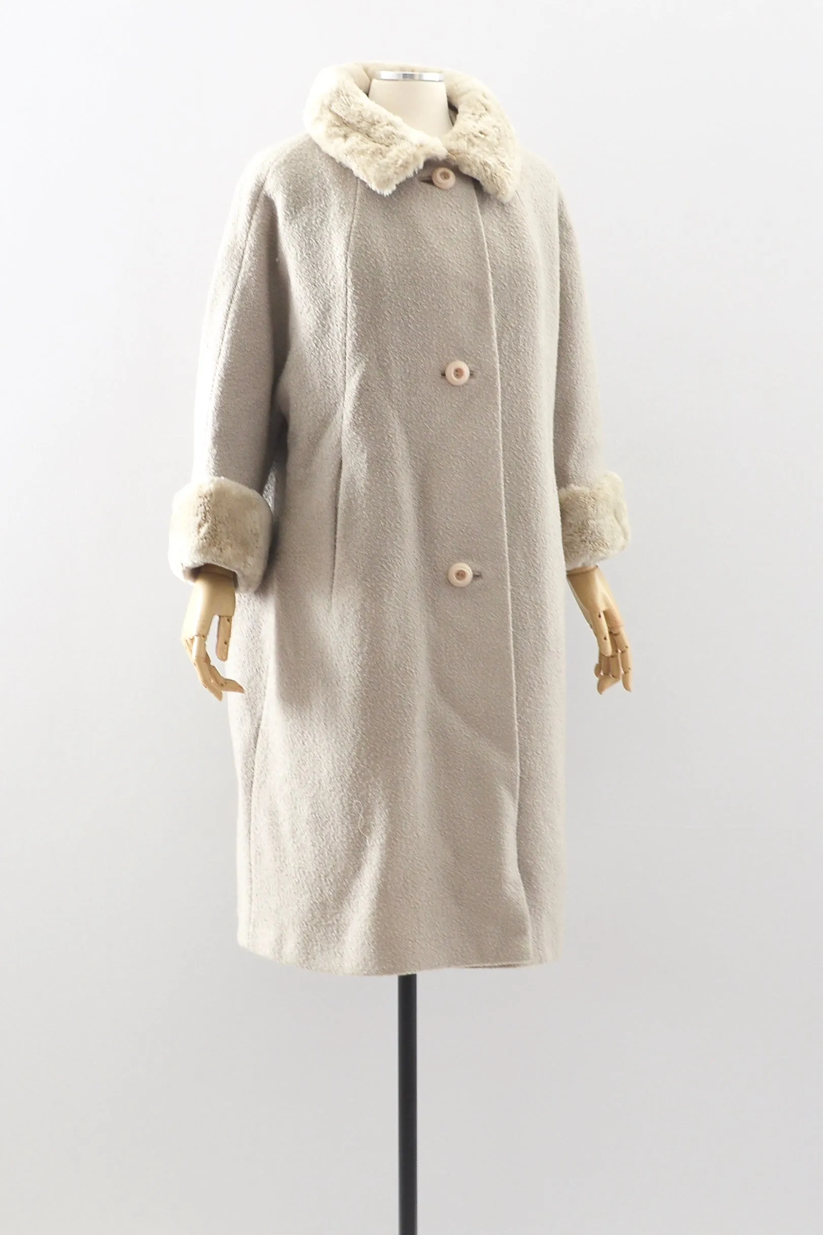 Grey Boucle Coat