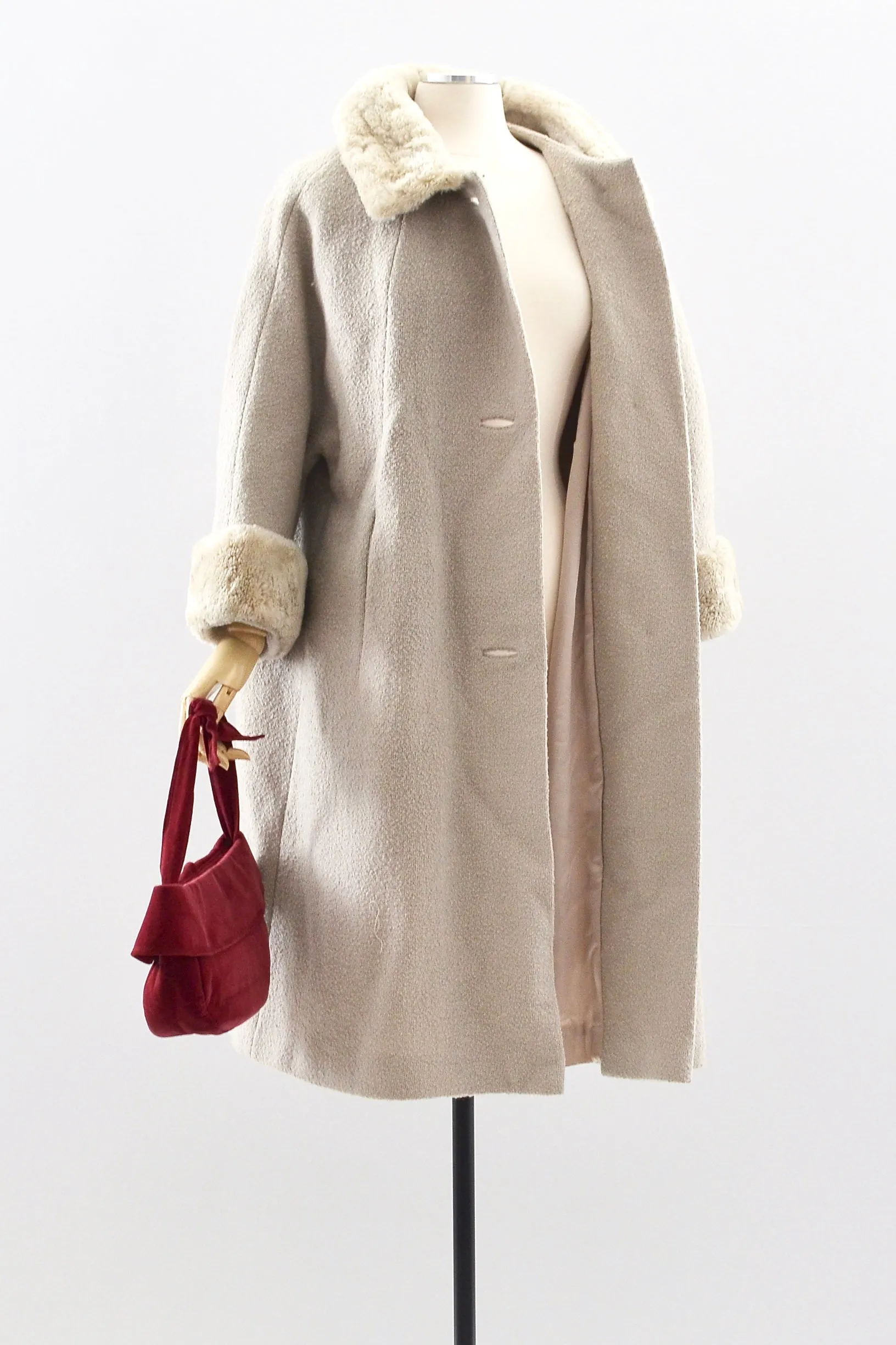 Grey Boucle Coat