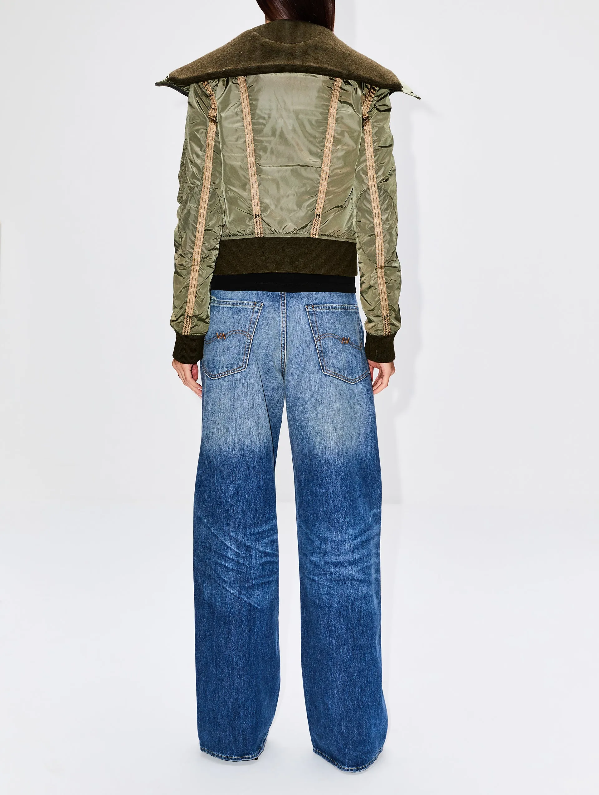 High Neck Shrunken Jacket