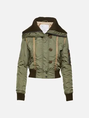 High Neck Shrunken Jacket