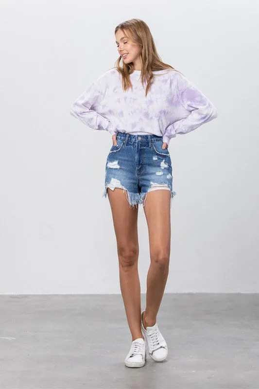 HIGH RISE PREMIUM DENIM SHORTS