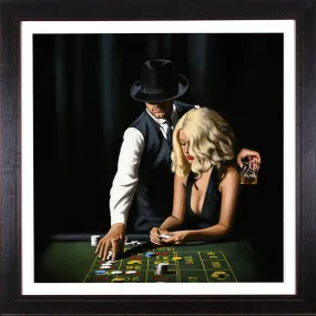 High Rollers Hand Embellished Canvas by Richard Blunt