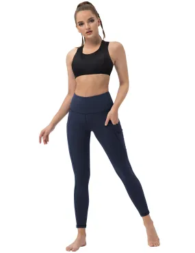 High Waist Side Pockets Pilates Pants darknavy_Pilates