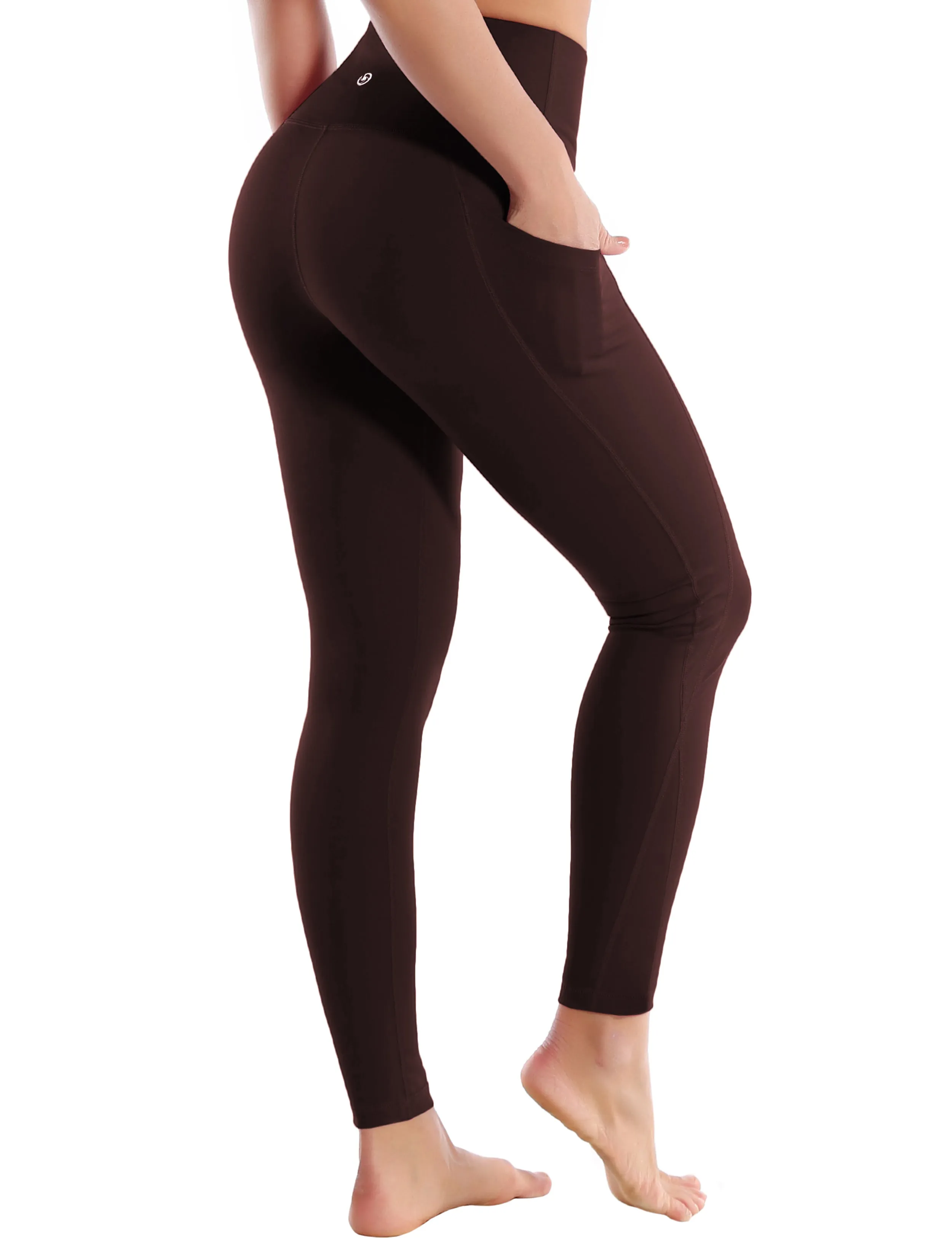 High Waist Side Pockets Pilates Pants mahoganymaroon_Pilates