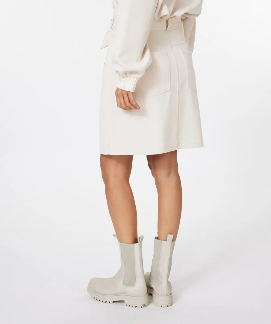 High Waisted Belt Skirt