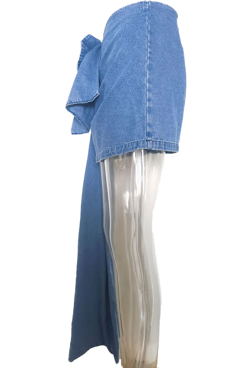 HQP3071 High-Waist 3D Rose Skirt