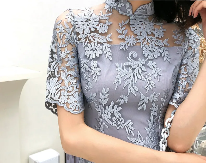 Hudson cheongsam dress (ready stock in grey (M&XL) and pink (L&2XL)&red (L)/3 colours)