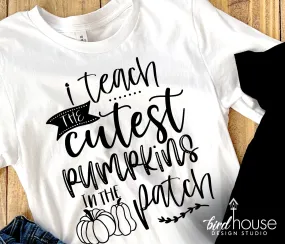 I Teach the Cutest Pumpkins in the Patch Thanksgiving Fall Shirt
