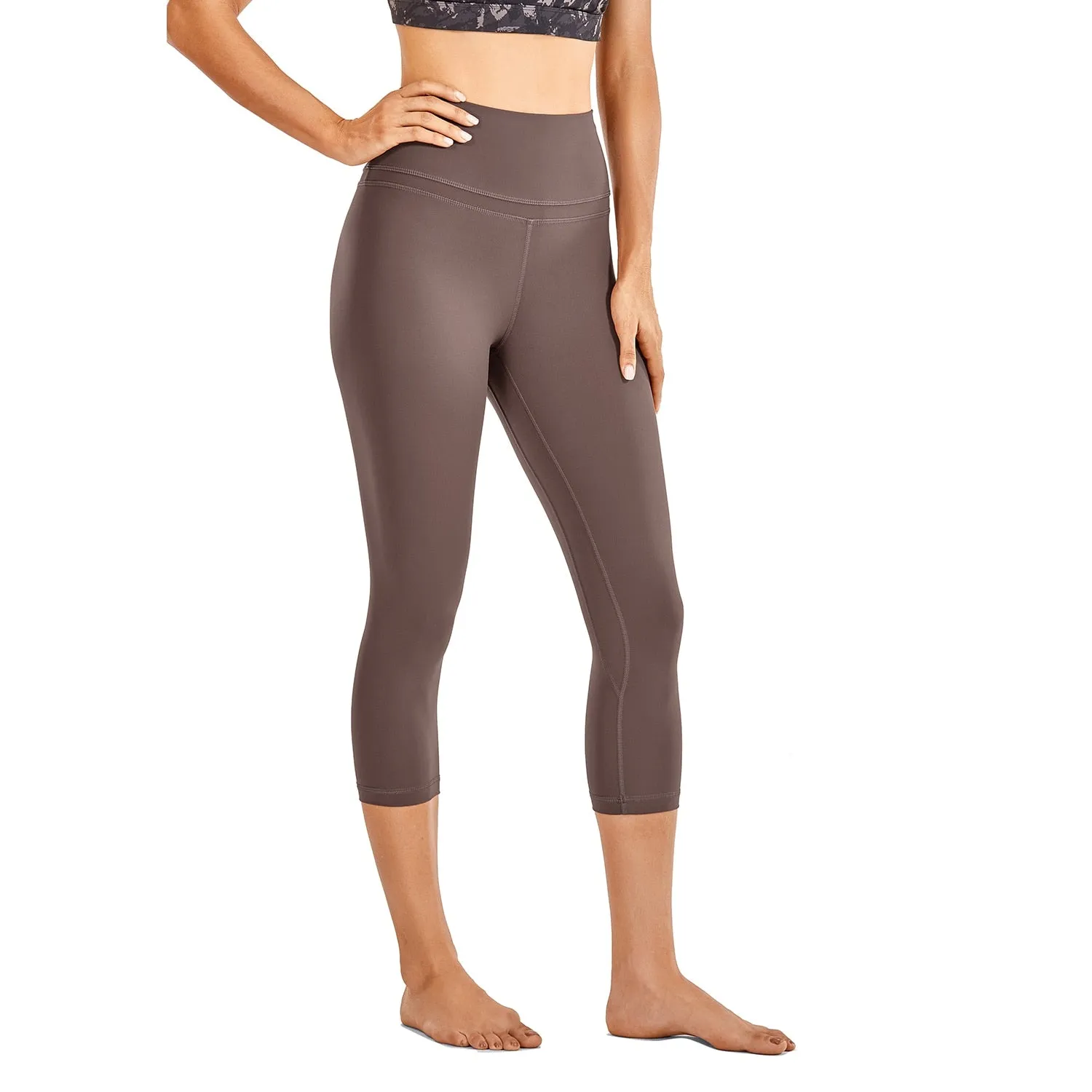 Isabella High Waist Capri Leggings -19 Inches - standard