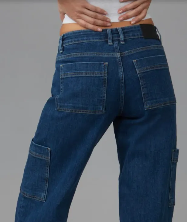 Jeans Lola Jeans Mid Rise Cargo  "sapphire"