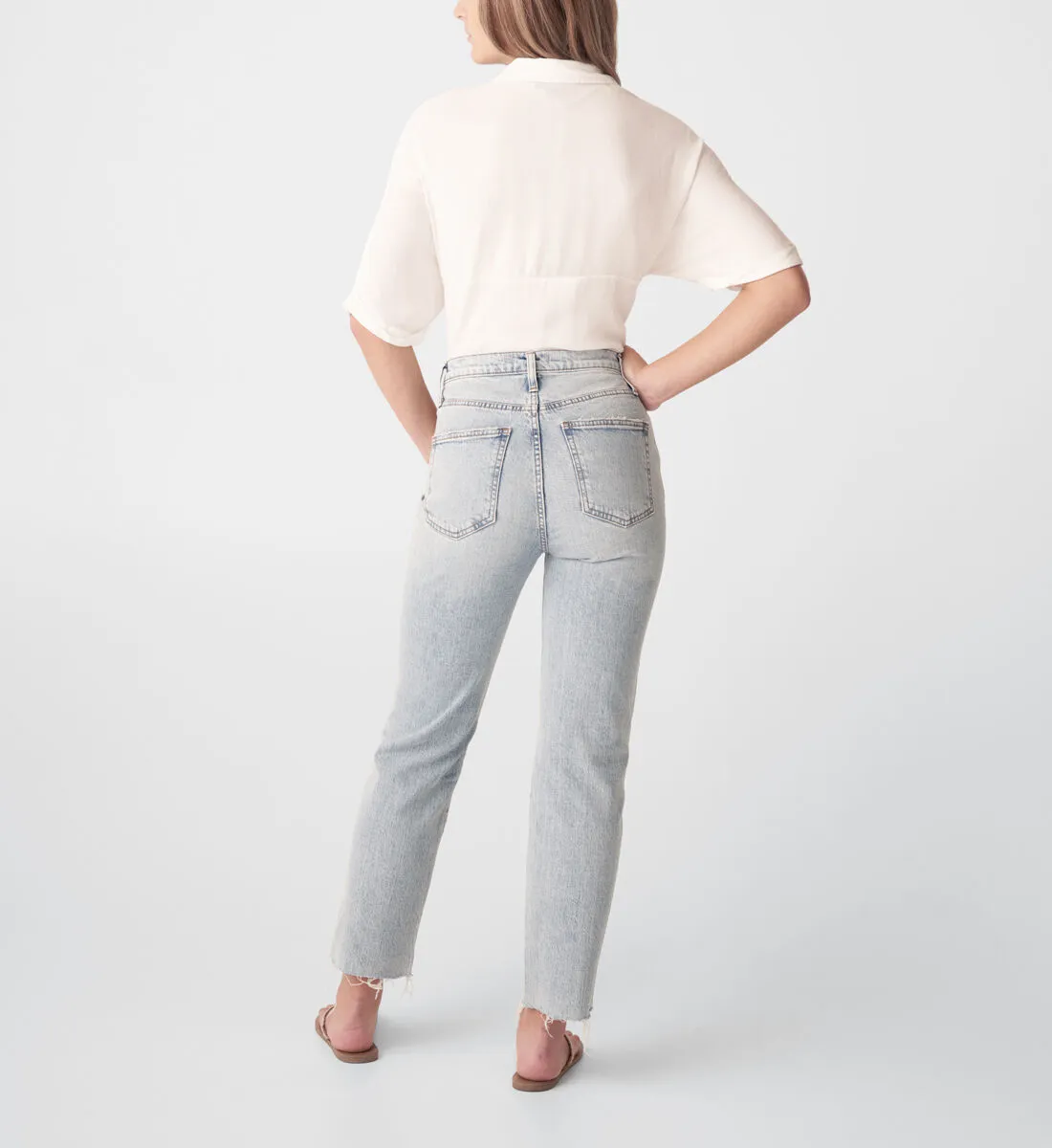 Jeans Silver "Indigo" Highly Desirable High Rise Straight Leg