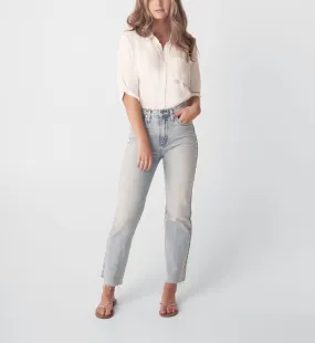 Jeans Silver "Indigo" Highly Desirable High Rise Straight Leg