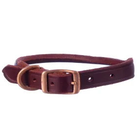 Jeffers Rolled Leather Dog Collars, 1" x 25"