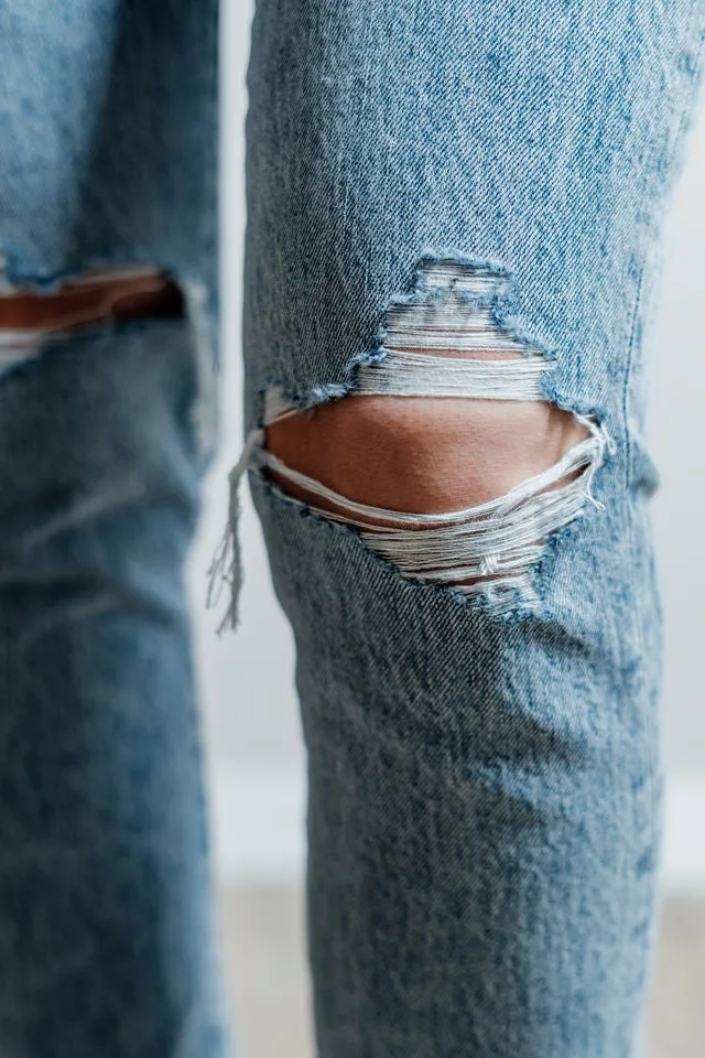 Keaton High Rise Slim Straight Jean