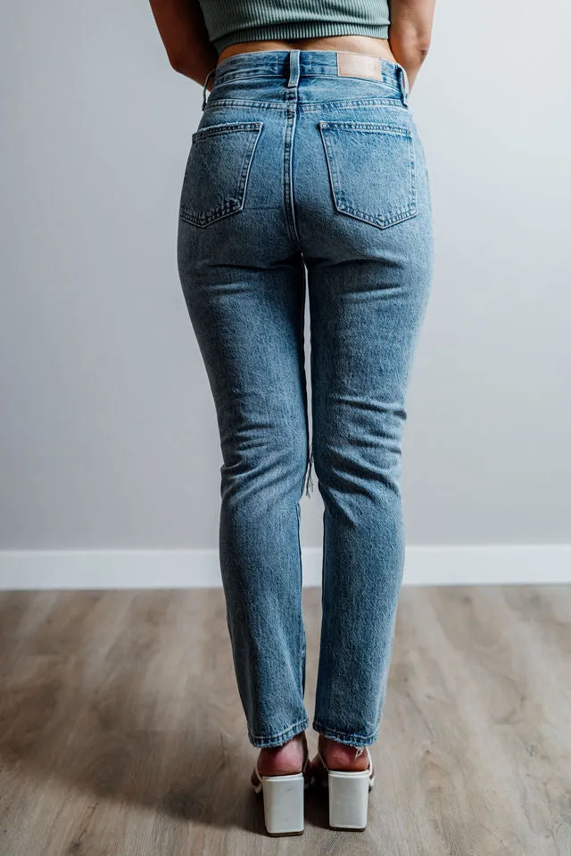 Keaton High Rise Slim Straight Jean