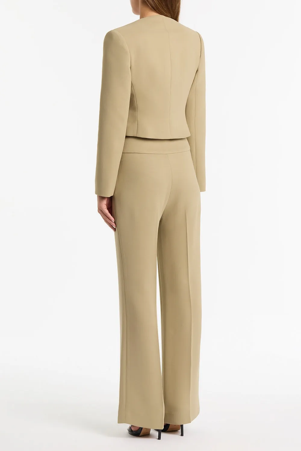 KELP CREPE CROPPED JACKET