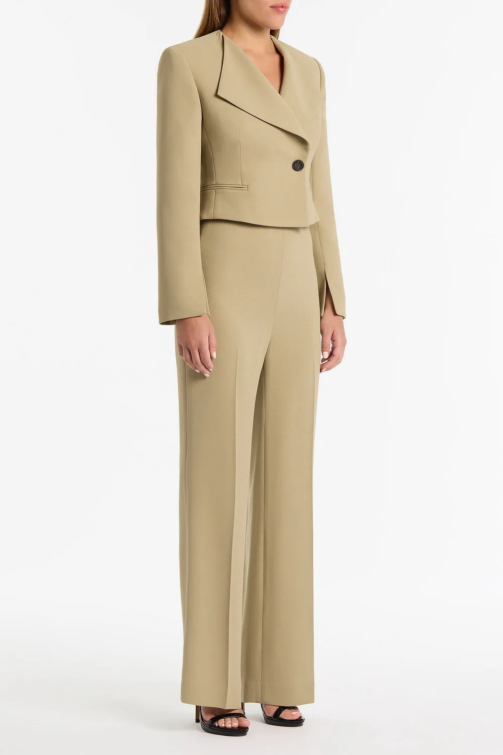 KELP CREPE CROPPED JACKET