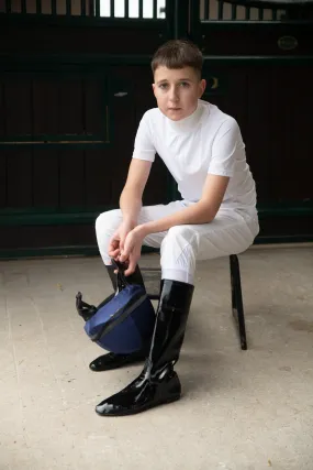 Kids White Race Breeches - All Weather