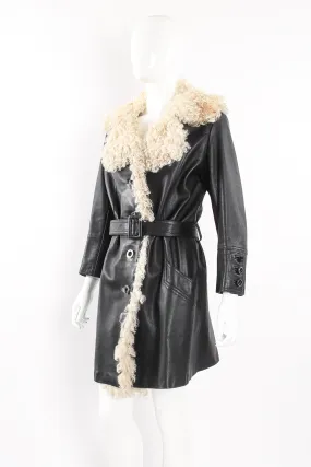 Leather & Lamb Trench Coat