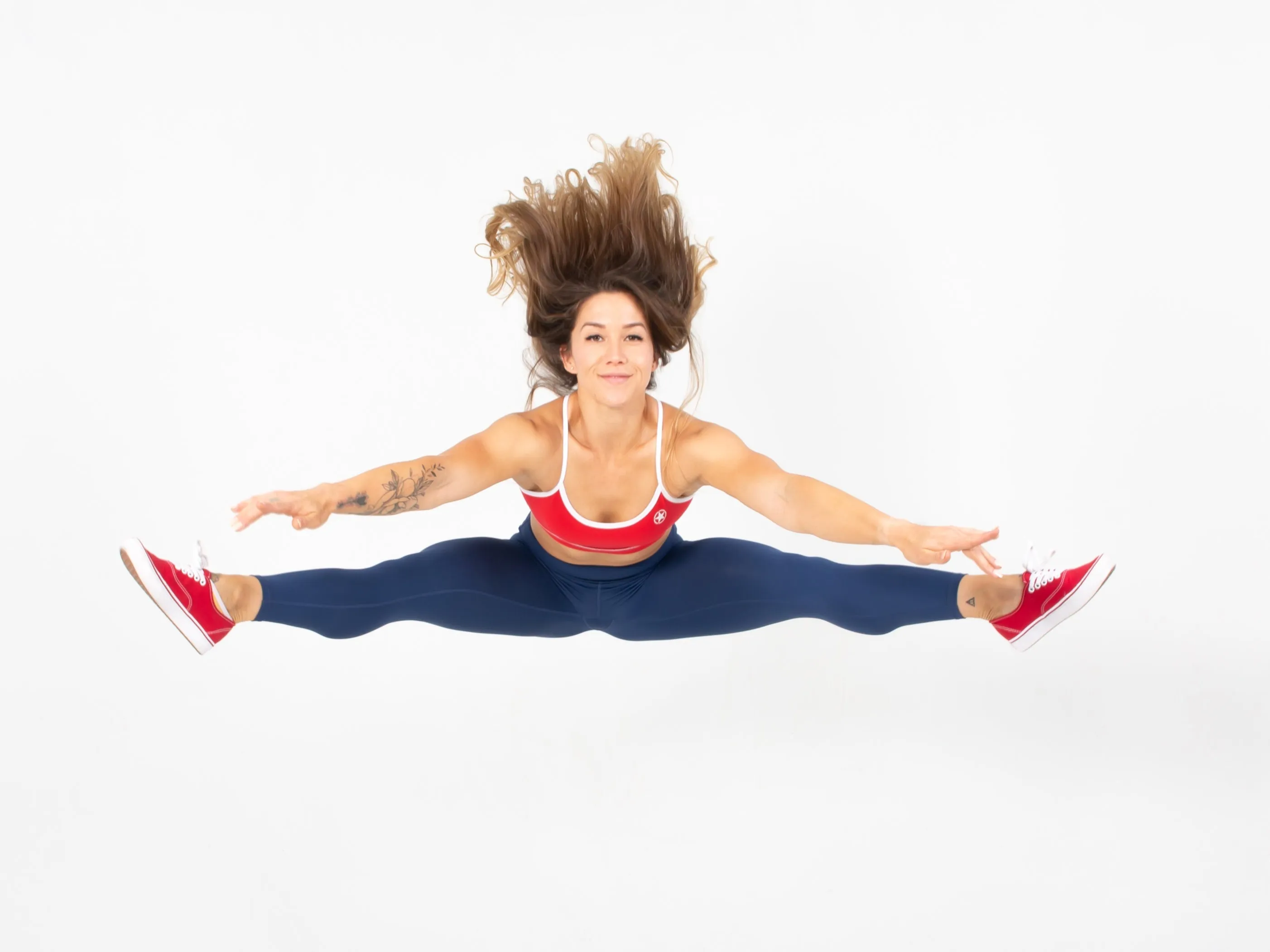 Leggings - High Waist Ankle Length - Navy