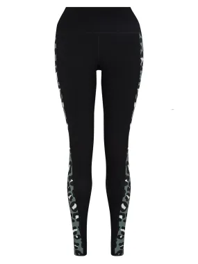 Leopard Print Panelled Leggings