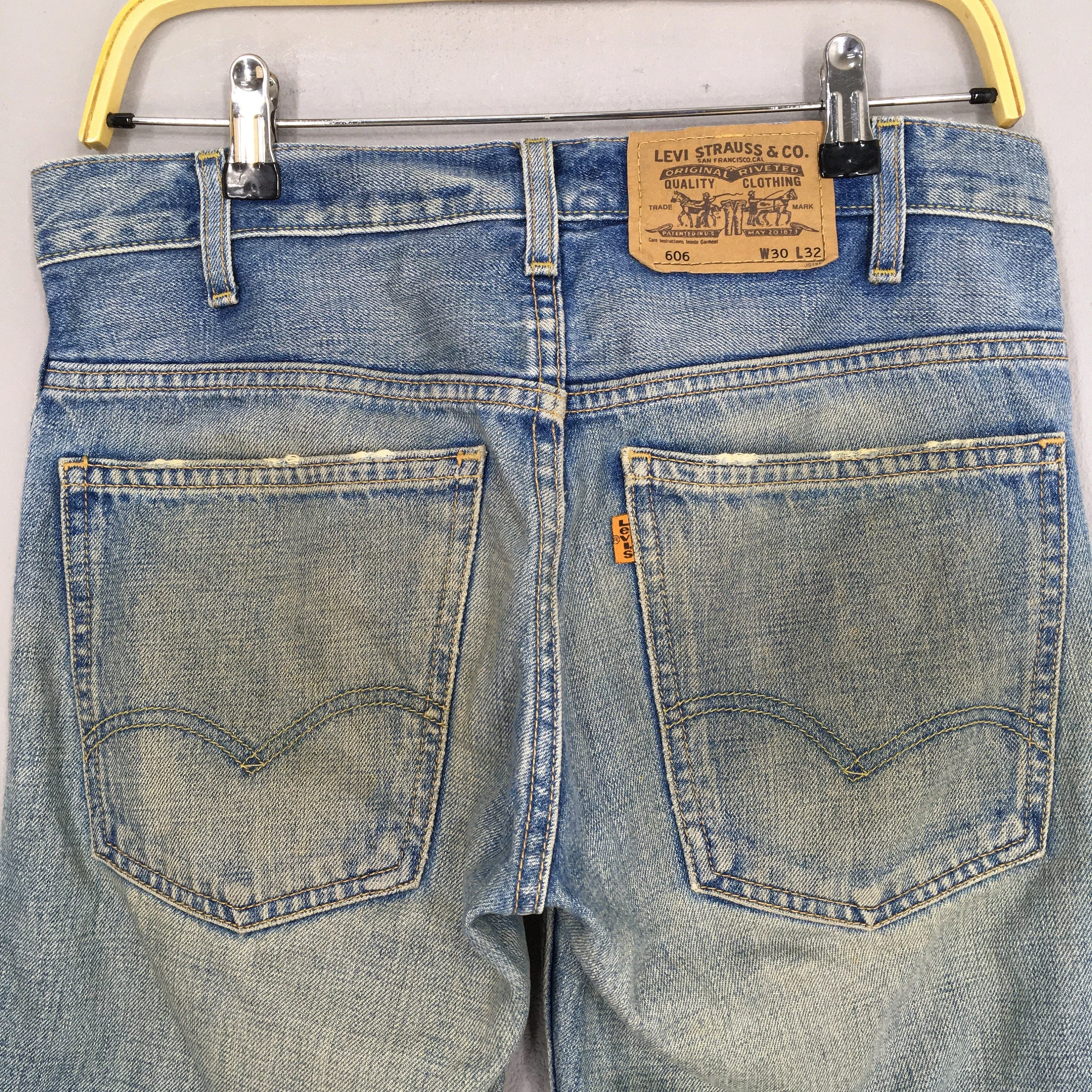 Levi's 606 Light Wash Blue Jeans Size 31x28.5