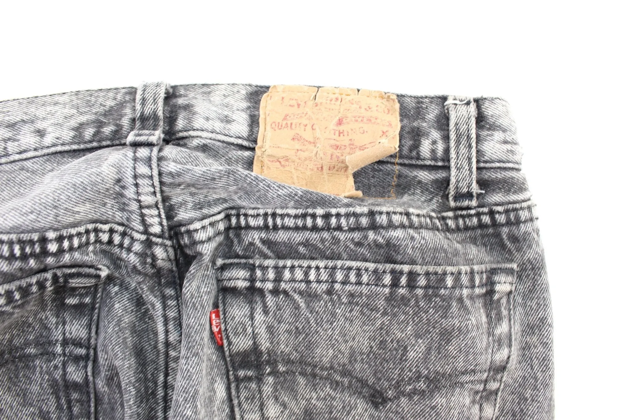 Levi's Black Acid Wash Denim Jeans