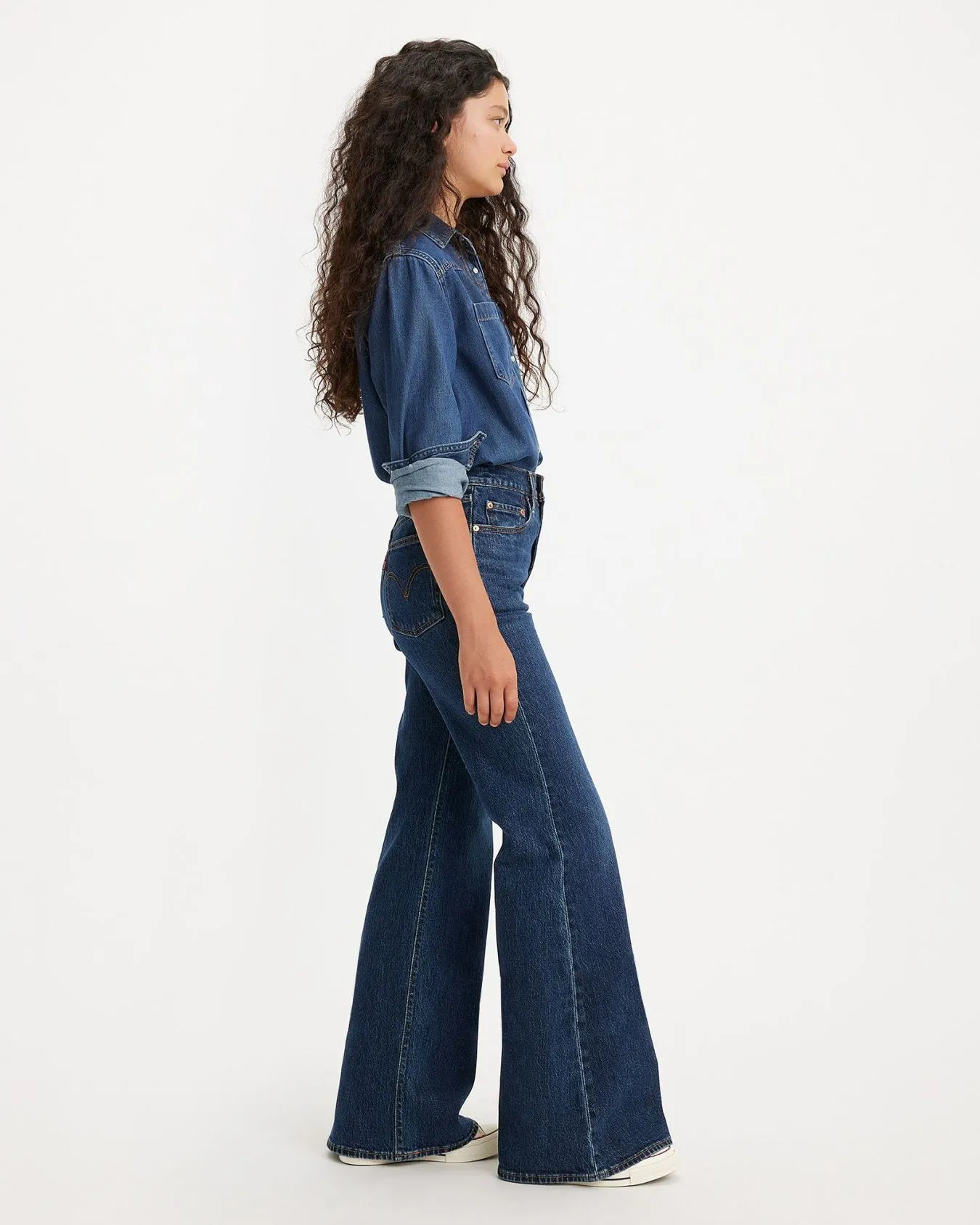 Levi's® Womens Ribcage Bells Flared Jeans - Sonoma Train