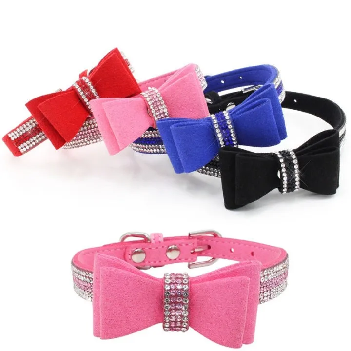 Lovely Bowknot Style Colorful Pet Collar