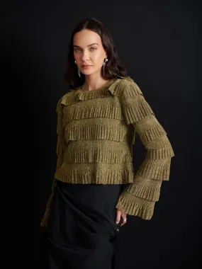 <b> Ghospell </b> Keily Ruffled Top